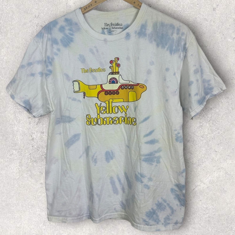 The Beatles Yellow Submarine Short Sleeve Tie Dye T-Shirt Size‎ Large Tee Top L